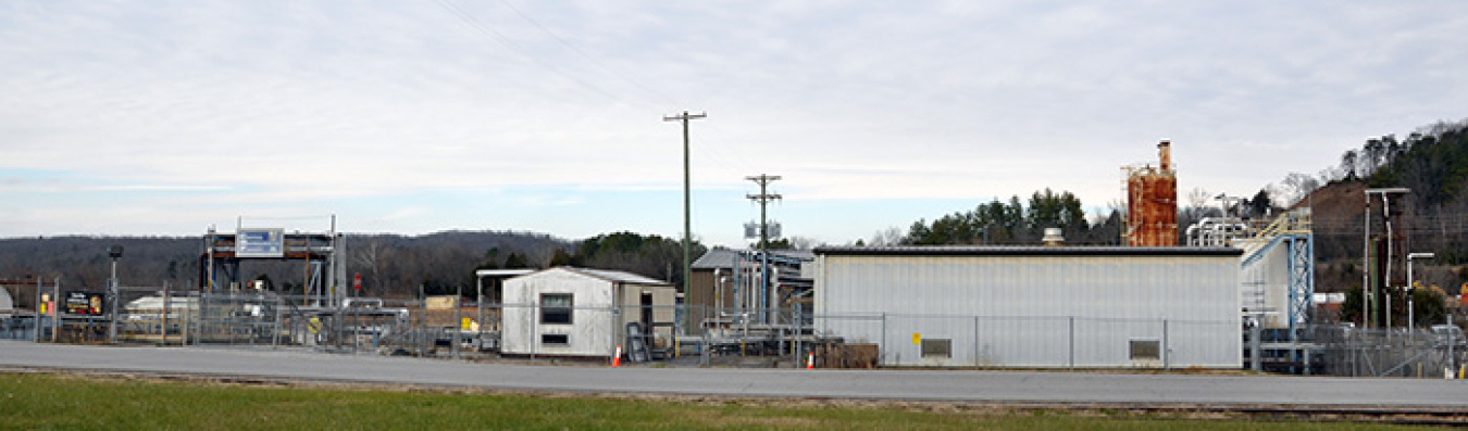 The Central Neutralization Facility is shown before demolition began in January 2018.
