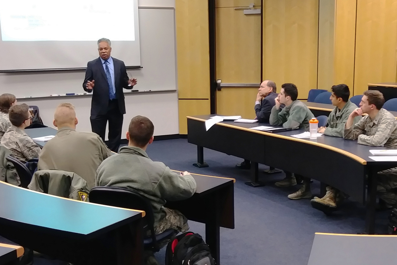 Dr. Kevin Greenaugh lecturing at US Air Force Academy