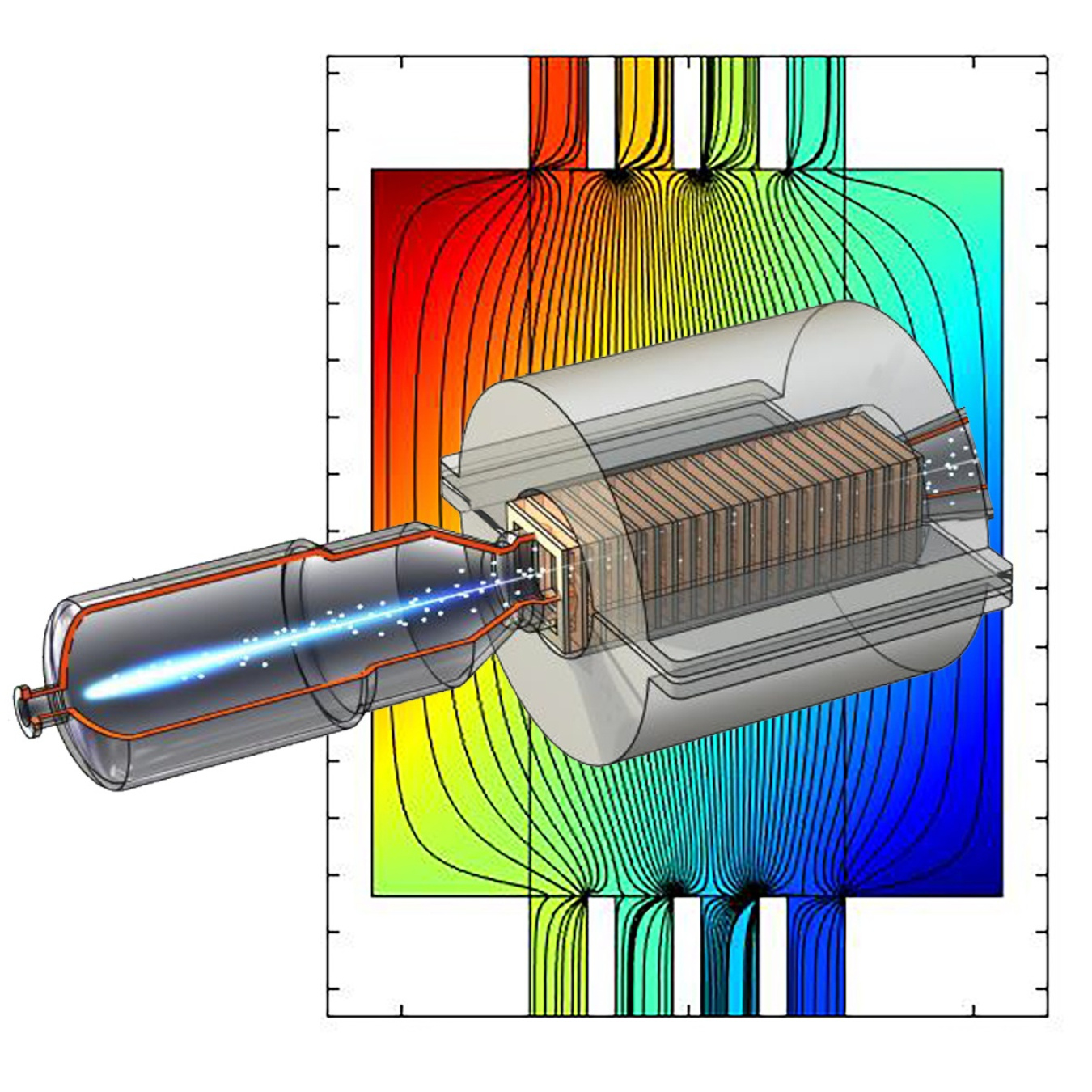 Image of a magnet field