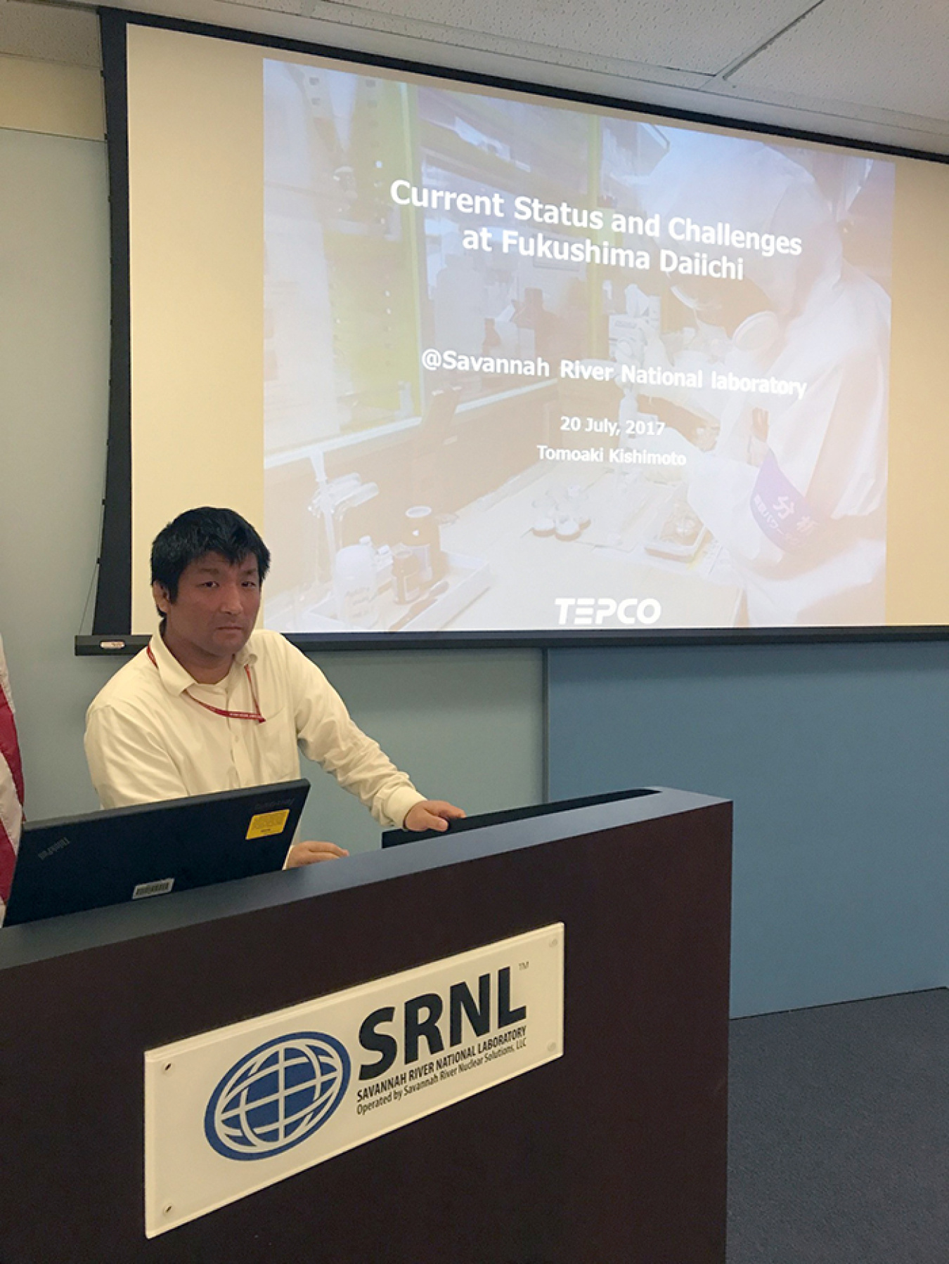 Tomoaki Kishimoto, chief associate for Tokyo Electric Power Co.’s International Relations and Strategy Group