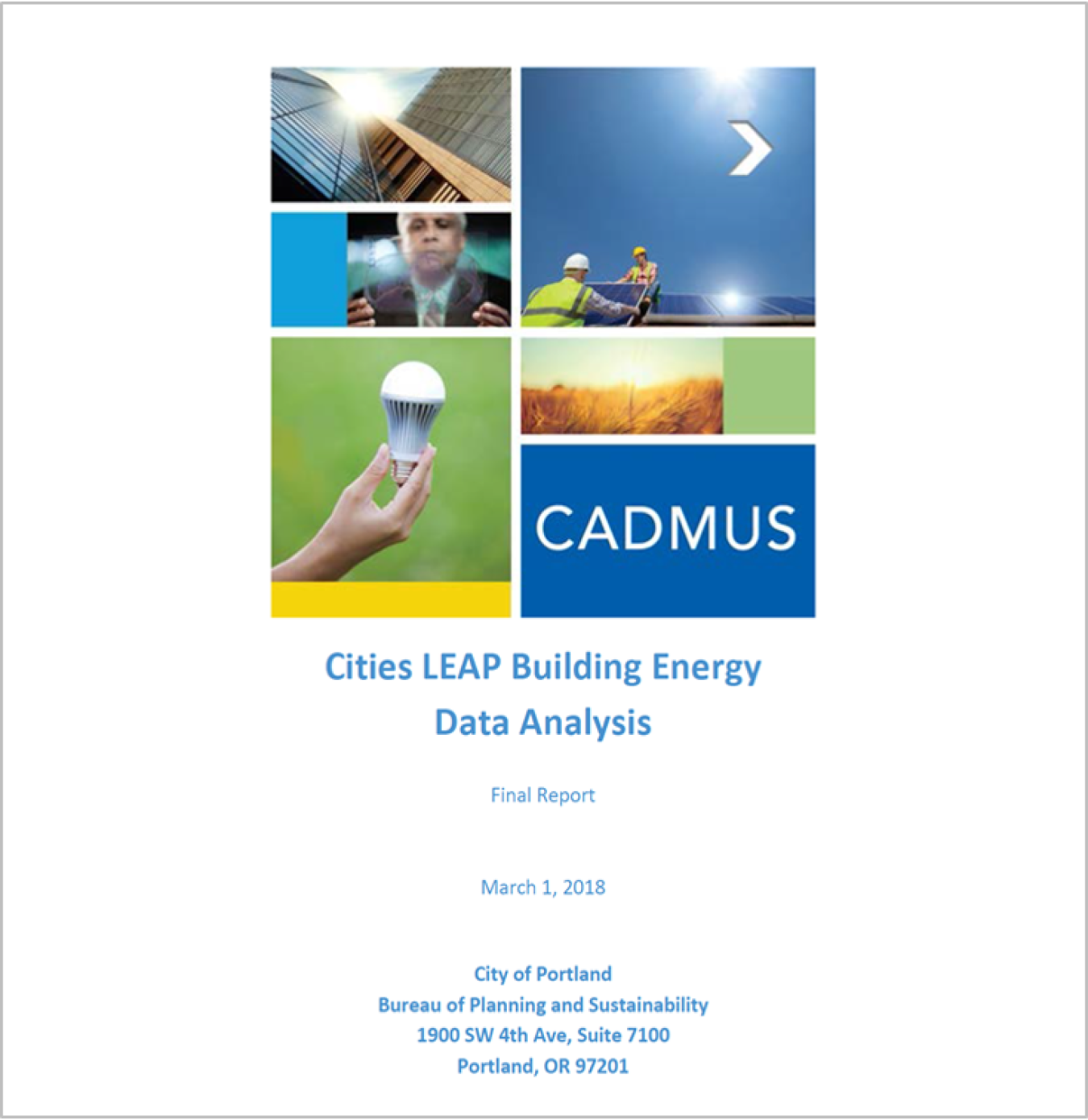 Cities-LEAP Portland Building Energy Analysis