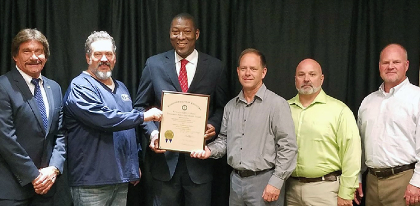 Mid-America Conversion Services (MCS) award presentation.