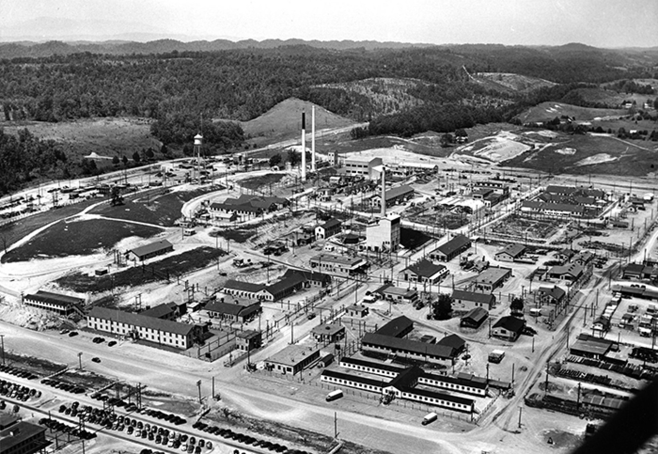 A 1947 view of what would become Oak Ridge National Laboratory.