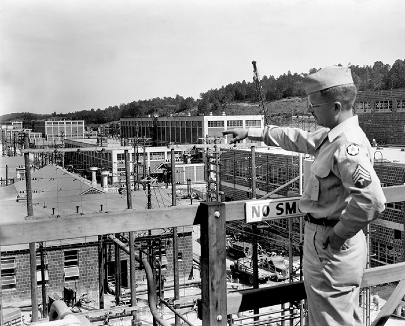 A soldier at the Y-12 National Security Complex in 1944.