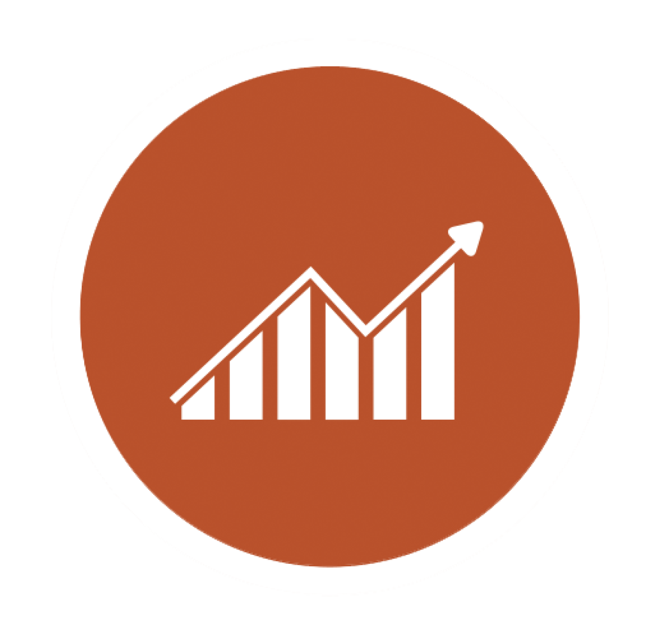 Icon of a chart moving up.