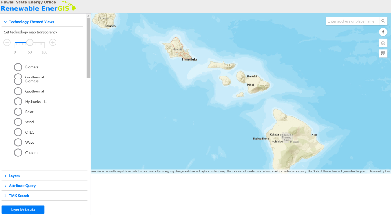 Hawaii’s Renewable EnerGIS mapping tool