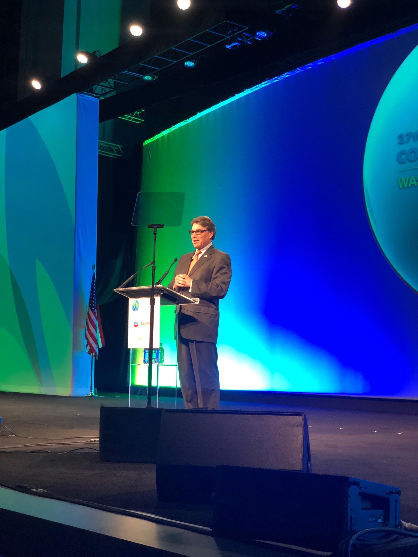 Secretary Perry speaks at the Global Gas Conference