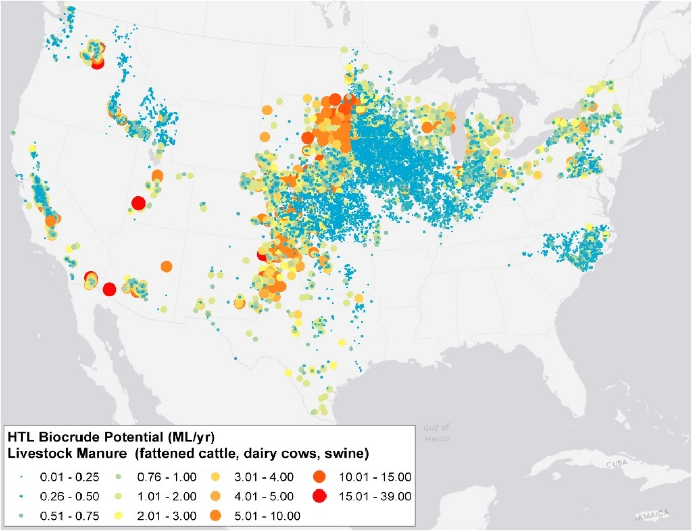 biocrude per year midwest 