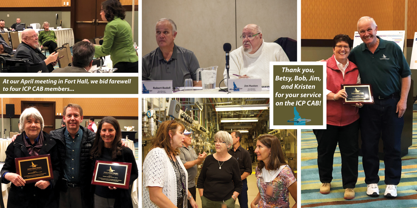 The ICP CAB bid farewell to four members at its April 19, 2018 meeting in Fort Hall, Idaho.
