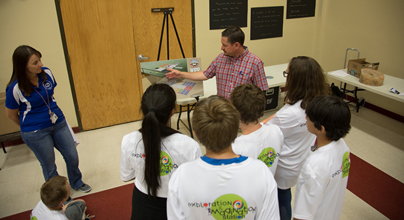 Nuclear Waste Partnership’s Bobby St. John explains how transuranic waste is transported from the surface to 2,150 feet underground into an ancient salt formation for permanent disposal at the Waste Isolation Pilot Plant. 