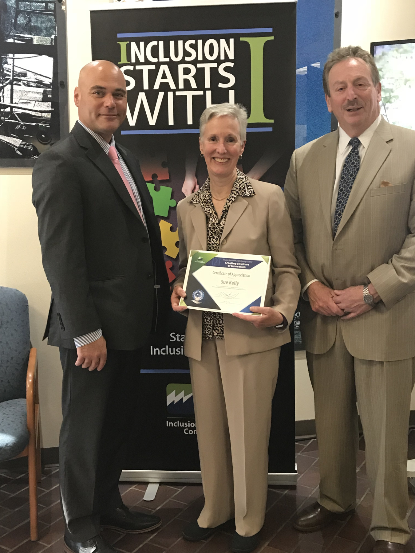 Photo of Assistant Secretary Walker, APPA President Sue Kelly and WAPA CEO and Administrator Mark Gabriel