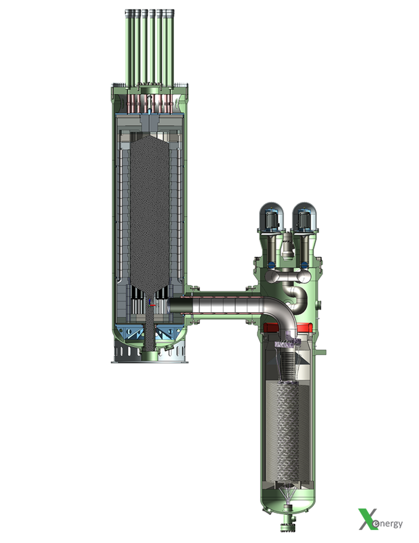 Xe-100 pebble bed reactor.