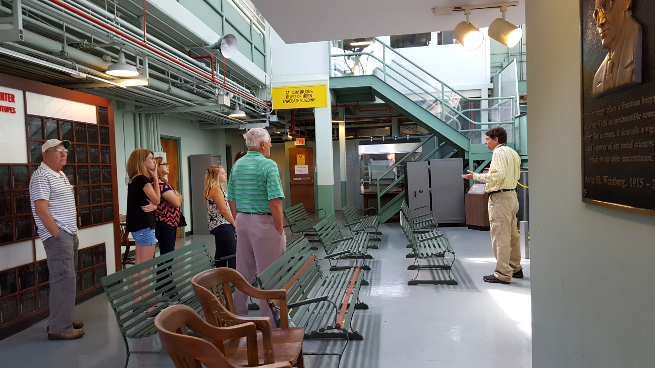 ORSSAB members tour the graphite reactor at ORNL