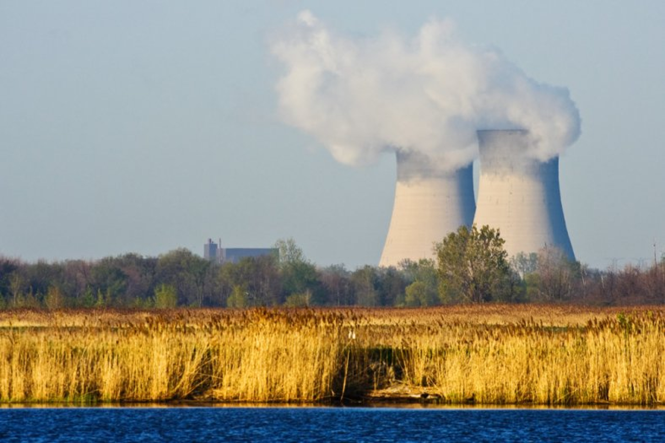 stock photo of a nuclear power plant 