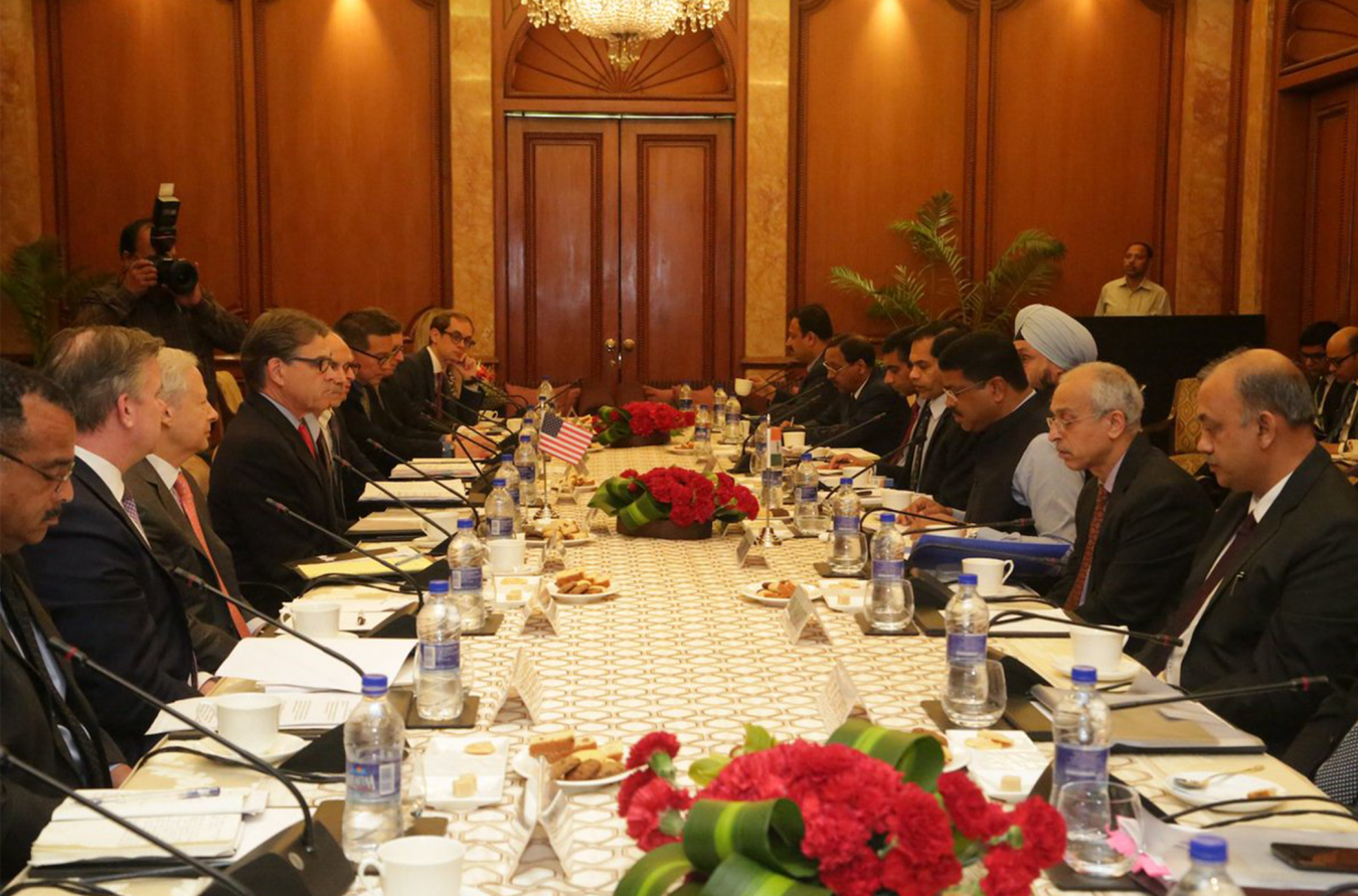 Secretary Perry meets with energy officials in india