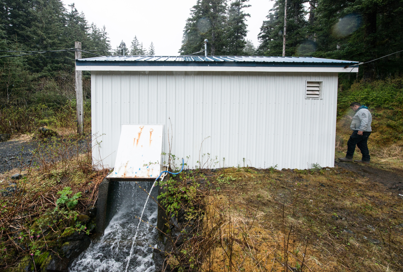 Photo of Ouzinkie's hydro plant.