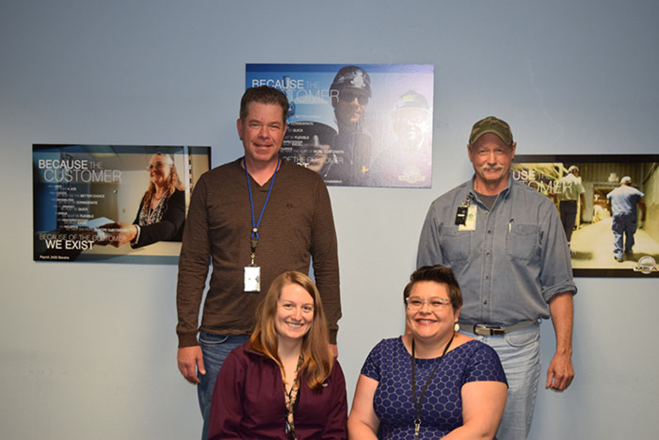 The EM Richland Operations Office Radiological Access Control Program team members are, left to right, Garrett Loehding, Heather Healy, Tami Escamilla, and Wayne Schofield.