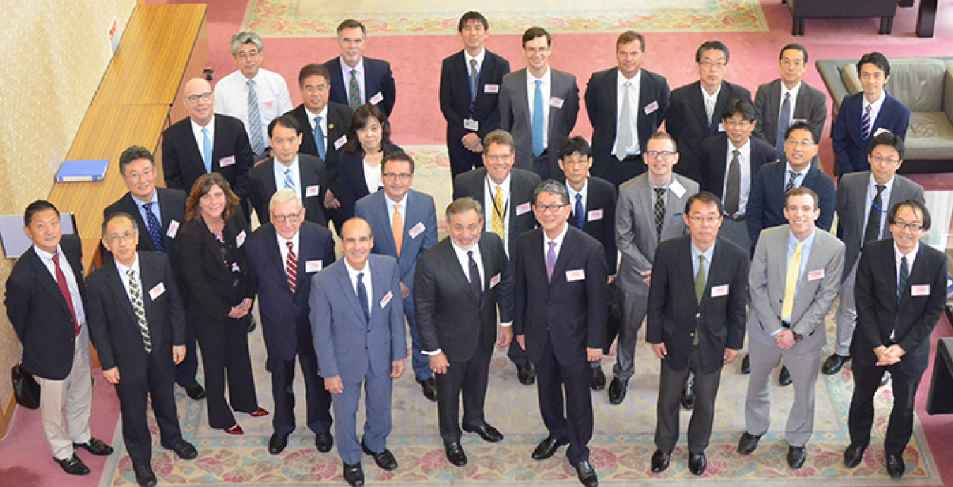 Participants in the fifth meeting of the U.S.-Japan Bilateral Commission on Civil Nuclear Cooperation gather for a photo.