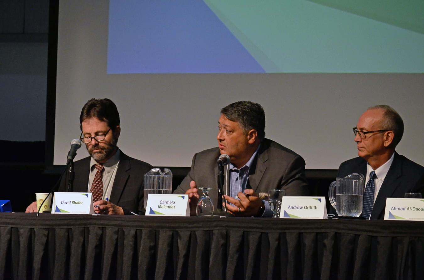 A panel including LM Director Carmelo Melendez at the 2018 Long-Term Stewardship Conference in Grand Junction, Colorado.