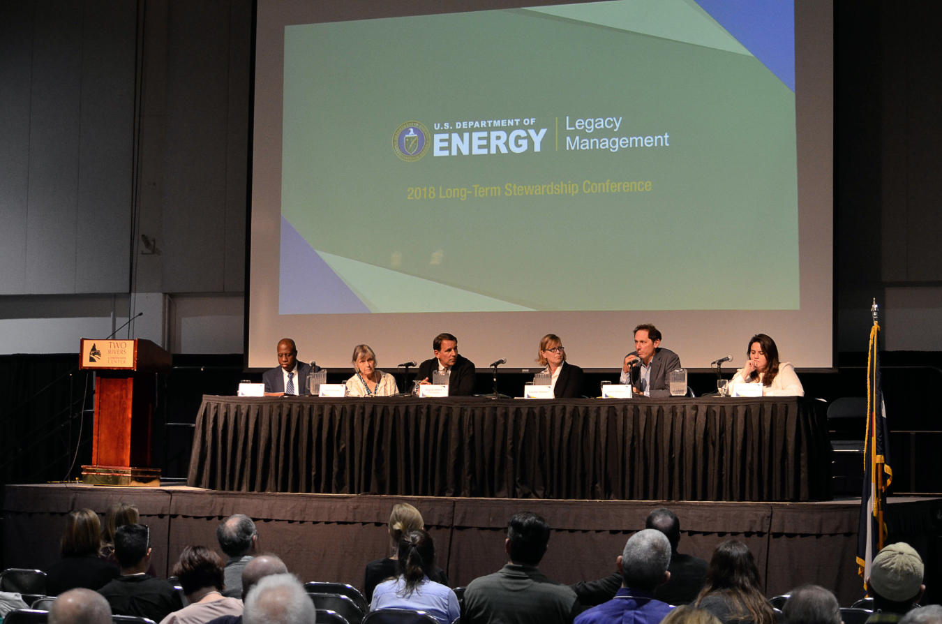 A panel discussion at the 2018 Long-Term Stewardship Conference in Grand Junction, Colorado.
