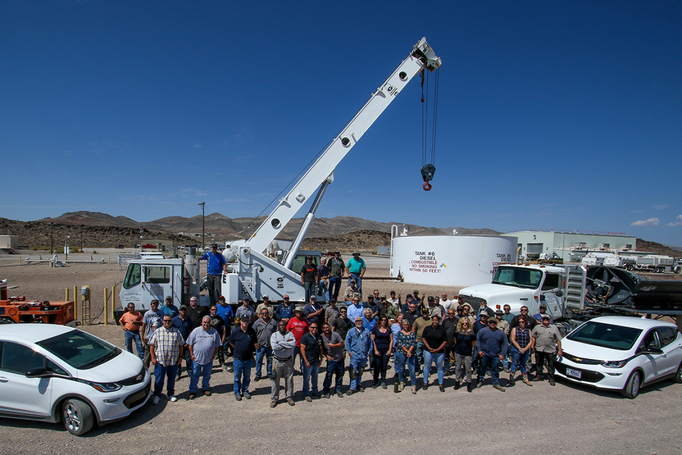 Nevada National Security Site's Fleet, Fuel and Equipment Services Department Project Team (Aaron Barrie, Patrice Claxton, Ricky Medina, Brent Nordin, Michael Smith, James Stedeford, Jody Taylor, Doug Trone, Jason Vandeman, and Robert Young)