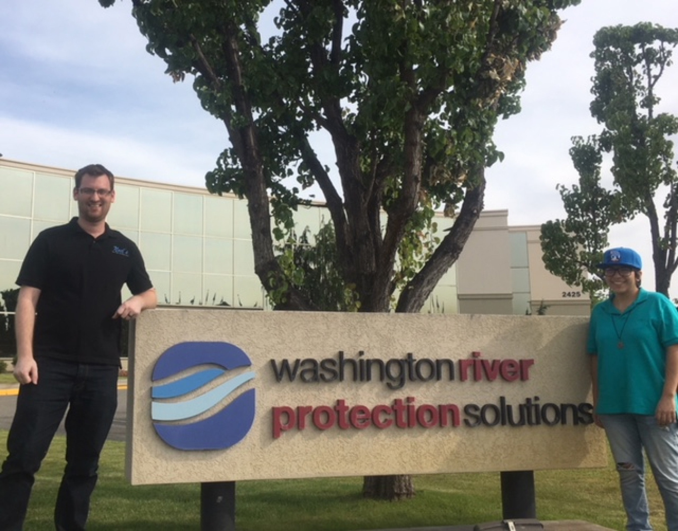 Florida International University DOE Fellows Joseph Coverston and Clarice Davila interning at EM’s Hanford Site.