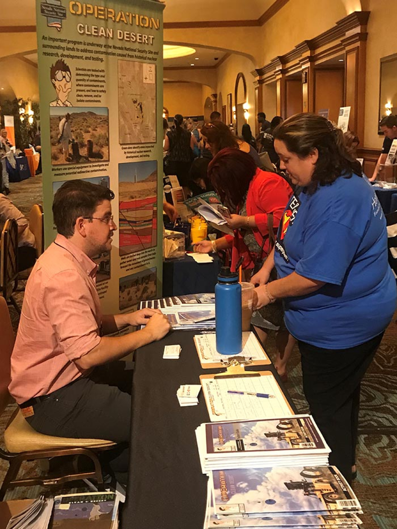 The Operation Clean Desert team attended a new teacher kickoff event for Clark County School District last month.