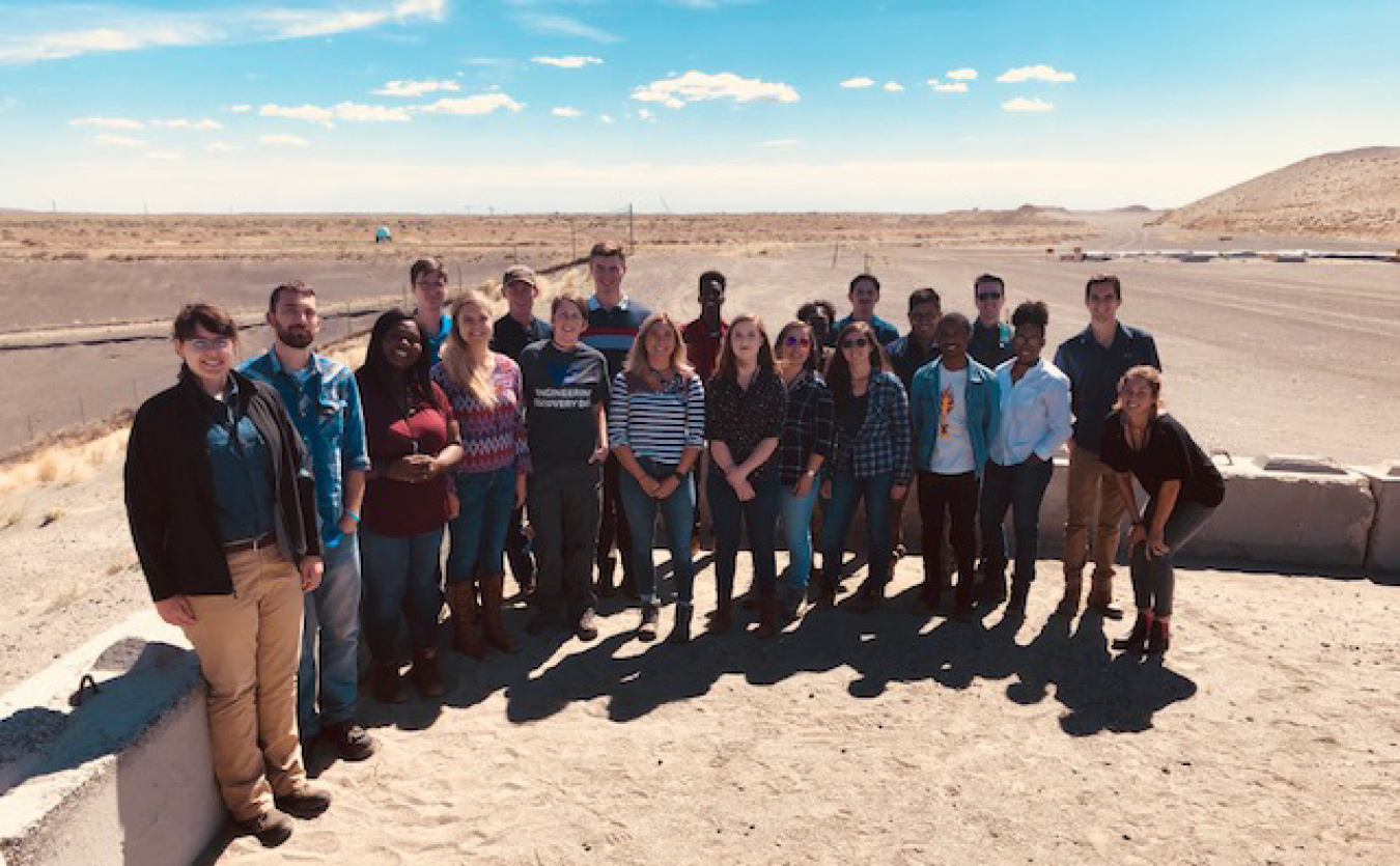 Interns from the Richland Operations Office and Office of River Protection visit the Environmental Restoration Disposal Facility, the Hanford Site’s engineered landfill, during their July tour.