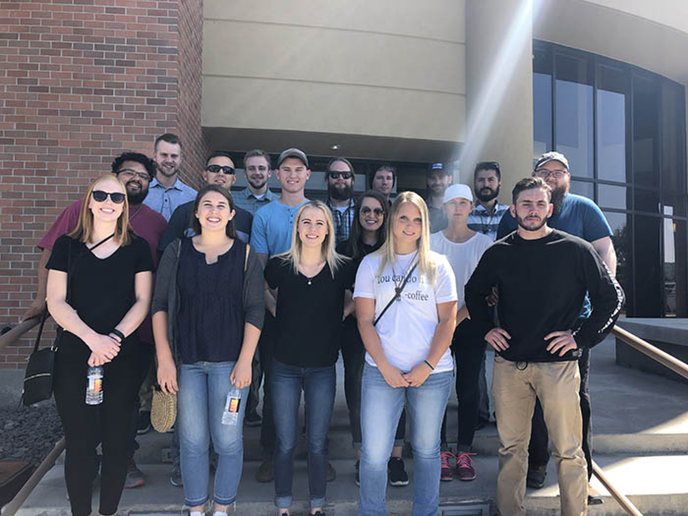 Interns from site services contractor Mission Support Alliance toured the Hanford Site in July.