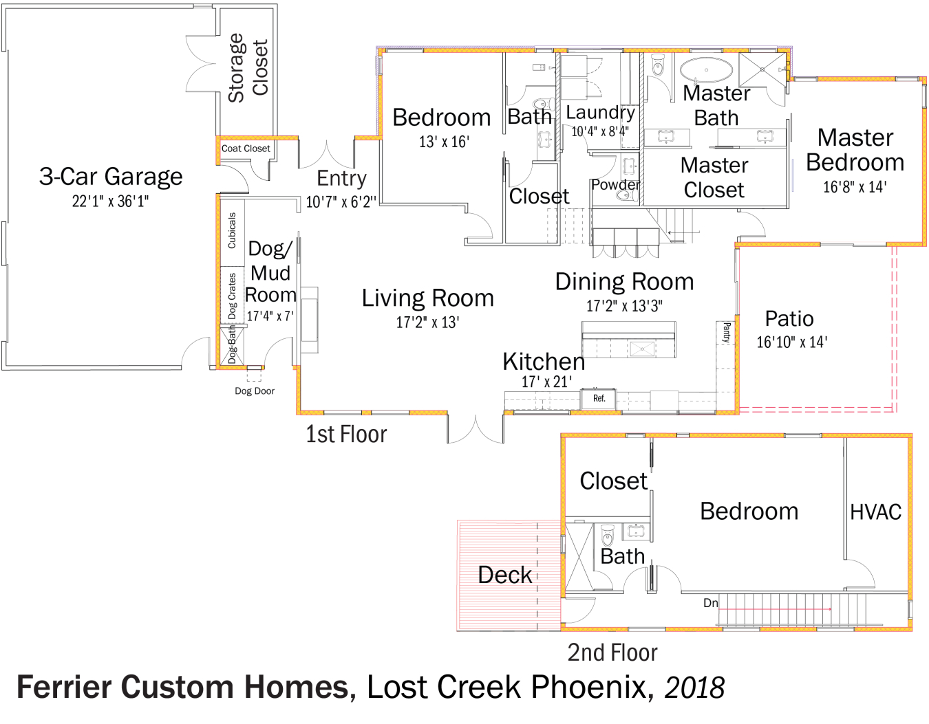 DOE Tour of Zero: Lost Creek Phoenix by Ferrier Custom Homes floorplans.