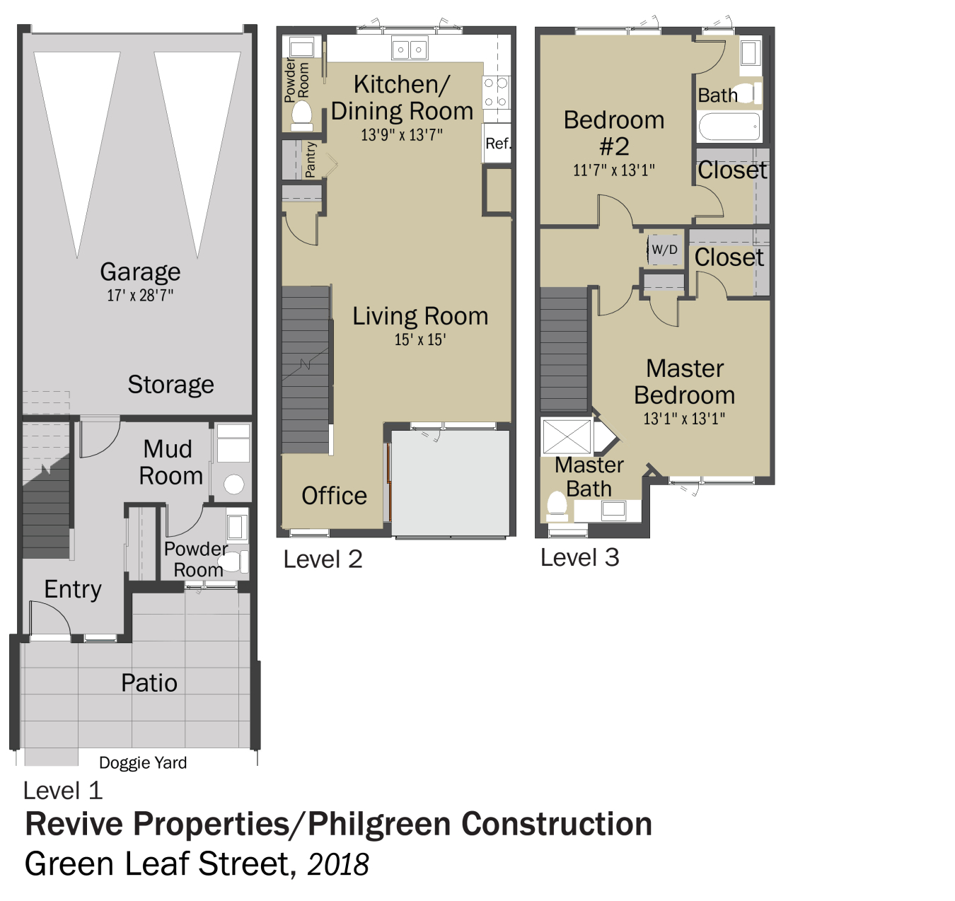 DOE Tour of Zero: Green Leaf Street by Philgreen Construction / Revive floorplans.