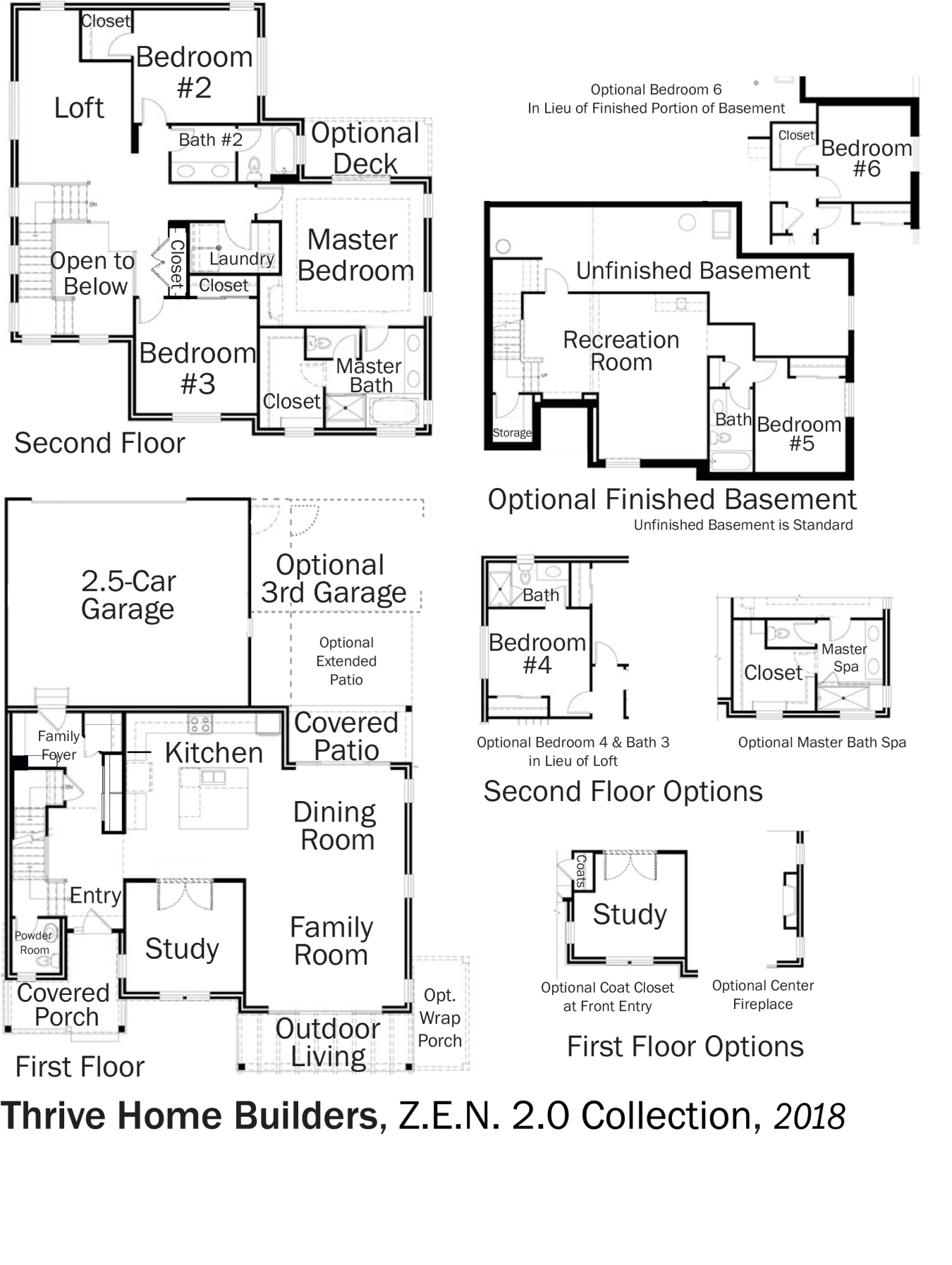 DOE Tour of Zero: Z.E.N. 2.0 Collection by Thrive Home Builders / New Town floorplans.