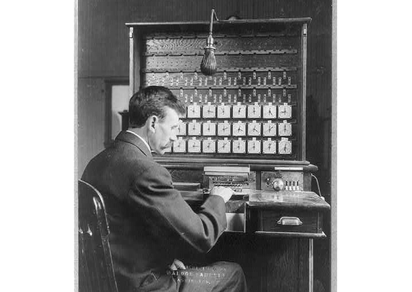 Herman Hollerith and his electronic tabulating machine 