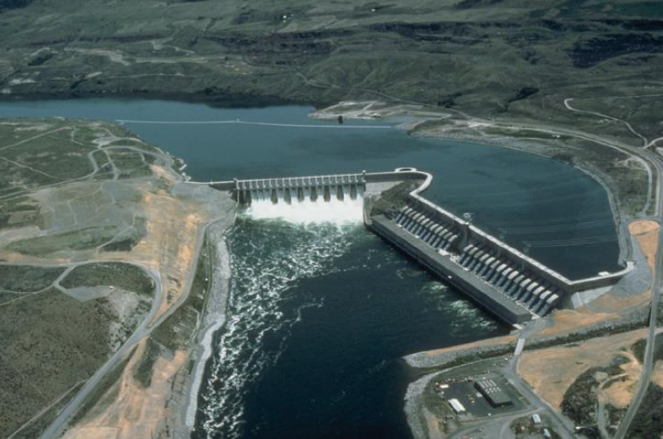 Pictured above is the Chief Joseph Dam, which is owned and operated by the U.S. Army Corps of Engineers with hydropower marketed through Bonneville Power Administration.