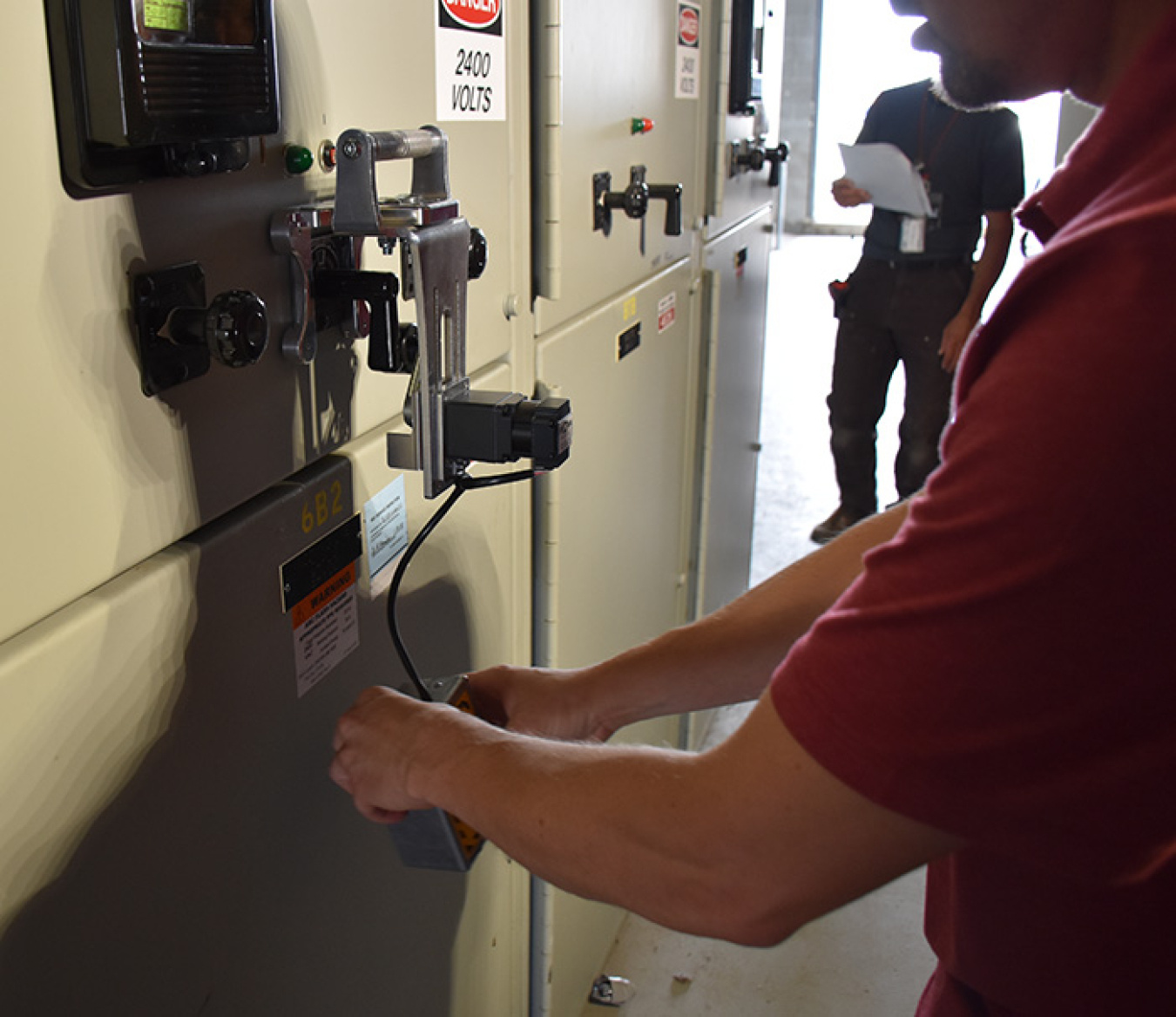 Field Work Supervisor Nic Croft led an effort to procure and use remote switches for water systems for Hanford contractor Mission Support Alliance. 