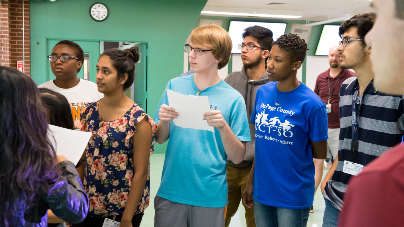 These students learned ways to interpret and visualize data at Argonne over the summer.