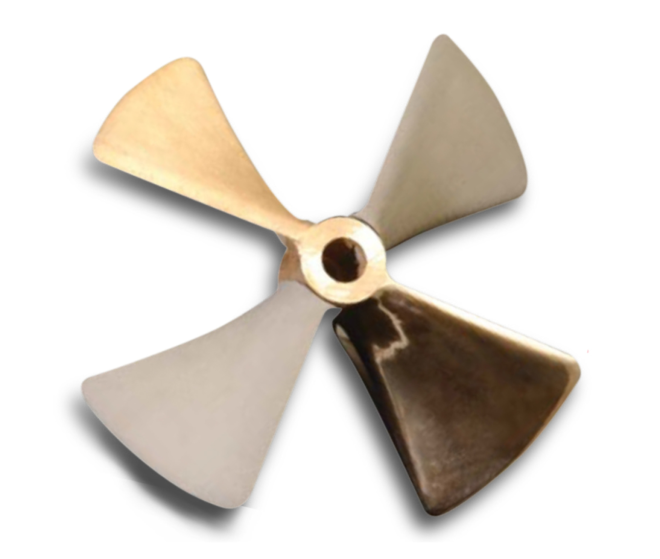 A replica of the Civil War–era USS Monitor propeller printed from powdered metal and sintered with Y-12’s technique.