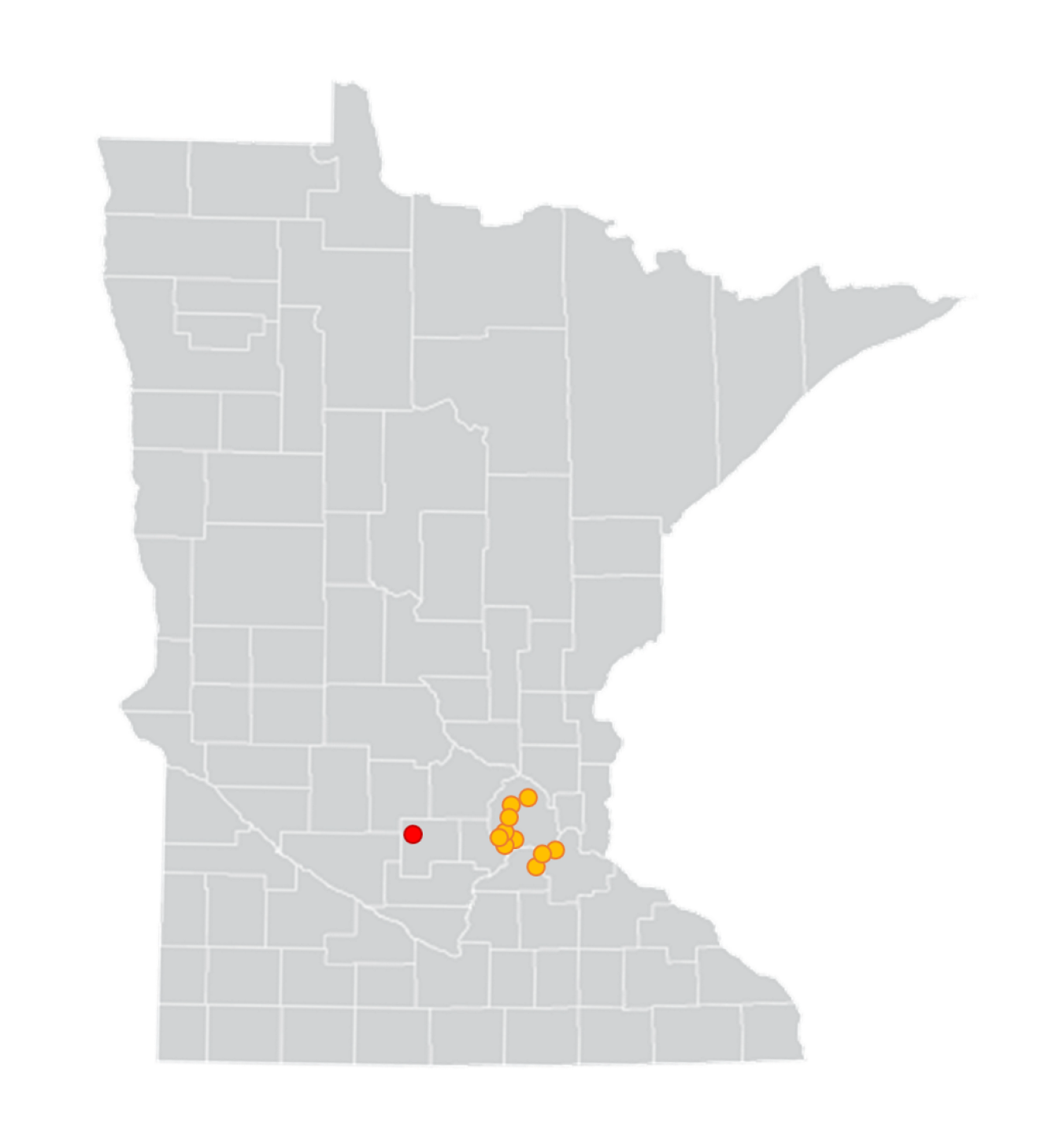 Relationship between Hutchinson and PV data locations