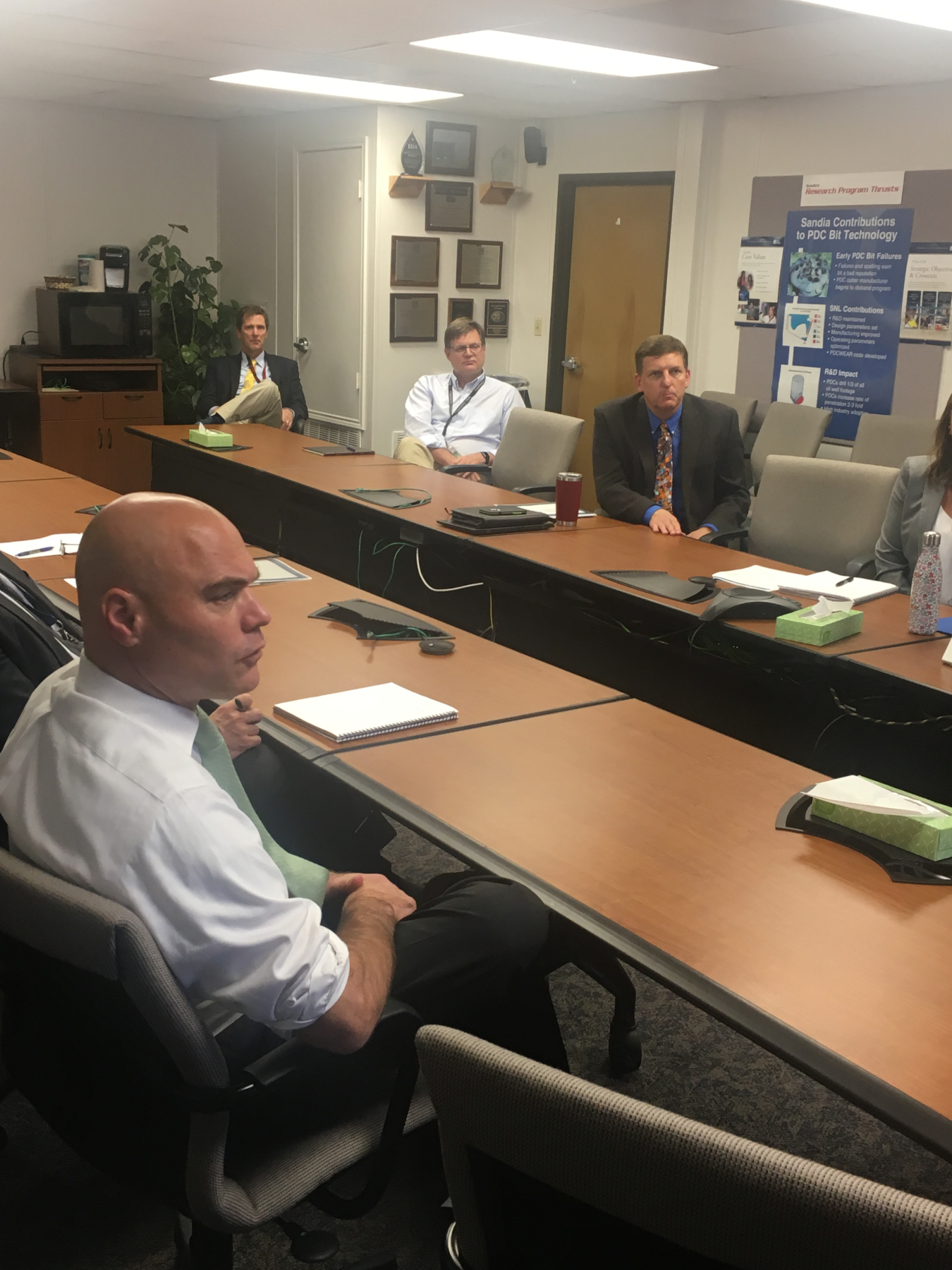 Photo of Assistant Secretary Bruce J. Walker Meeting with Sandia National Lab Personnel