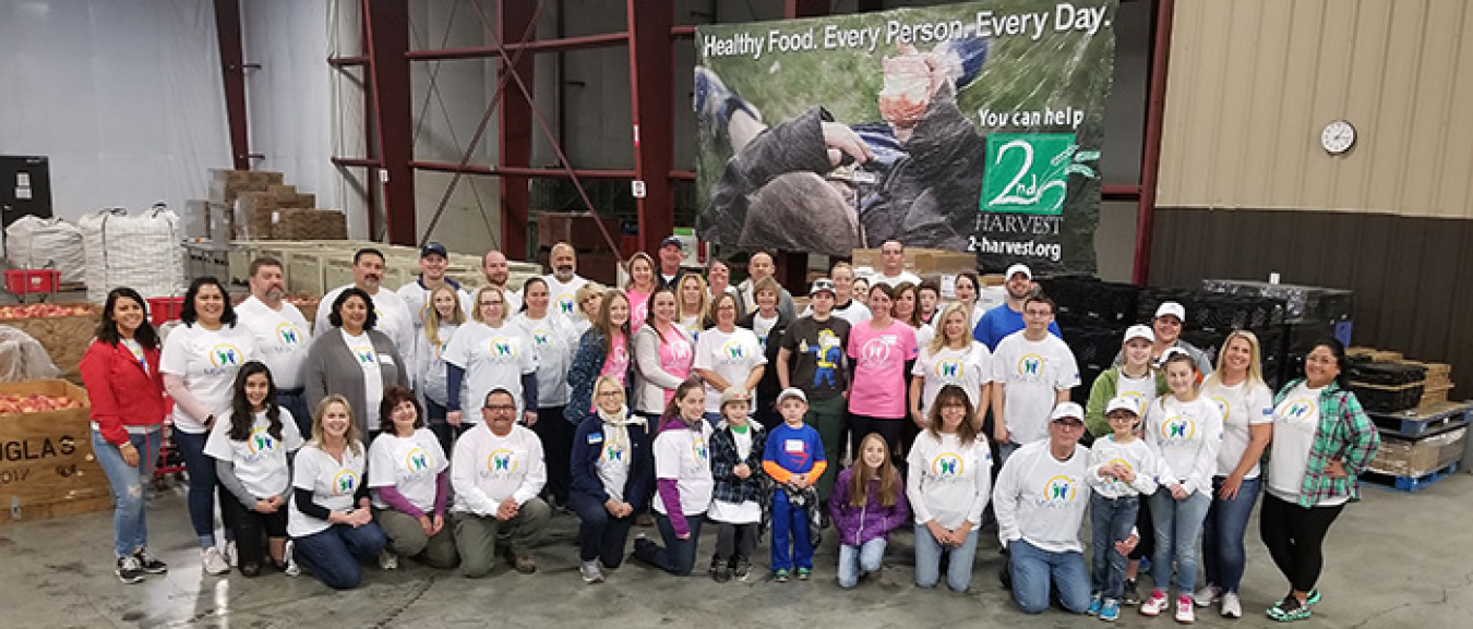 This is the second year employees with EM Richland Operations Office contractor Mission Support Alliance and their family members sorted food for Second Harvest’s Turkey Drive.
