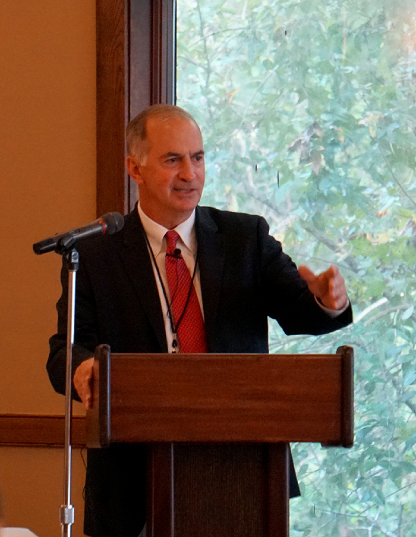 DOE Associate Under Secretary for Environment, Health, Safety and Security Matthew Moury speaks at the Savannah River Safety Summit.