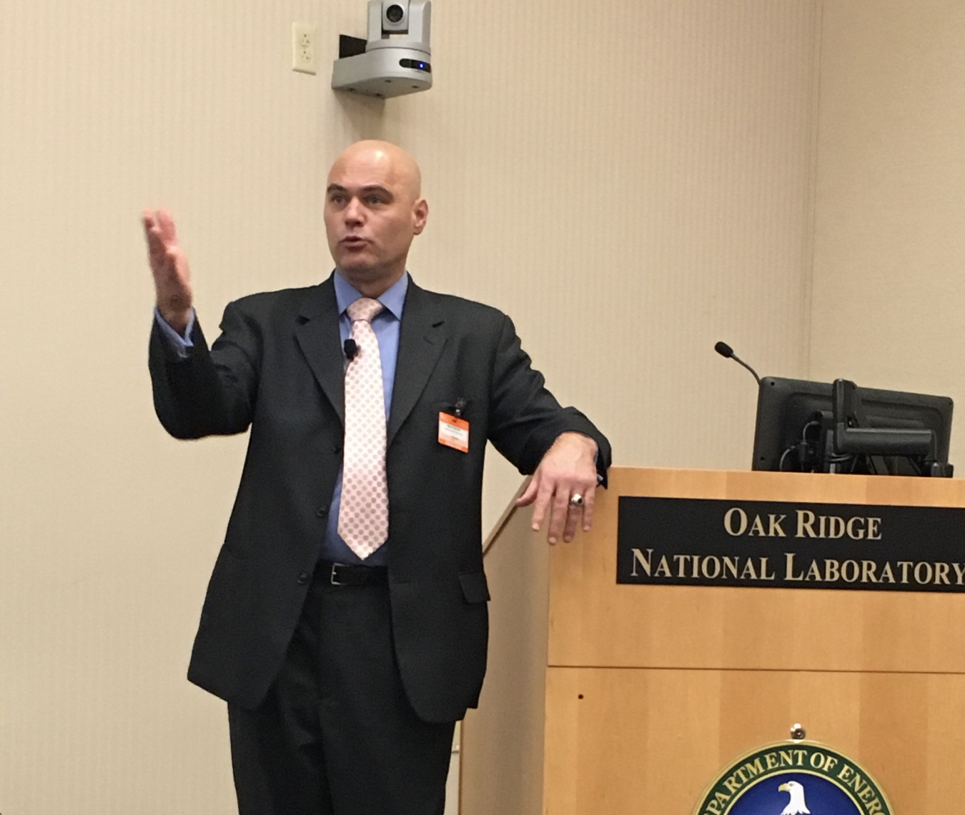 Photo of Assistant Secretary Bruce J. Walker at the Maritime Risk Symposium