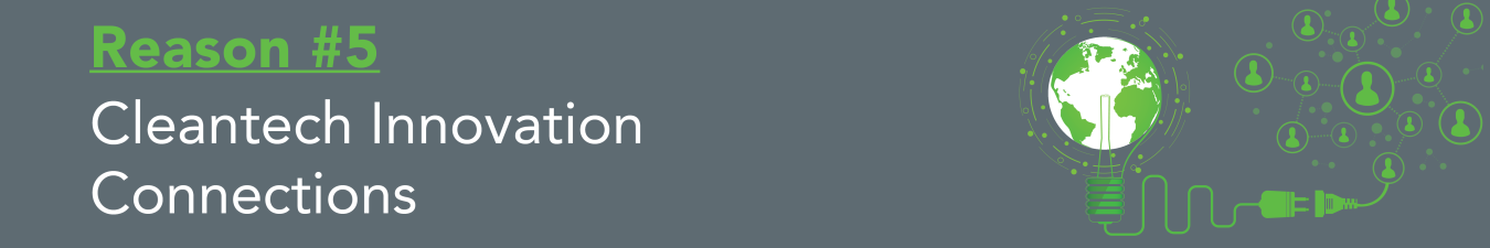 Reason 5 to apply to an SBIR grant: cleantech innovation connections.