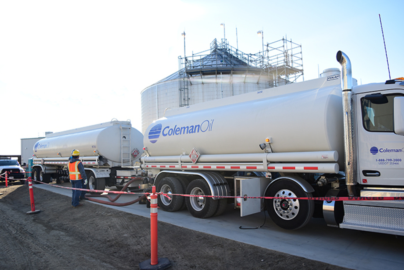 WTP recently filled a diesel fuel oil storage tank with nearly 300,000 gallons of fuel. 