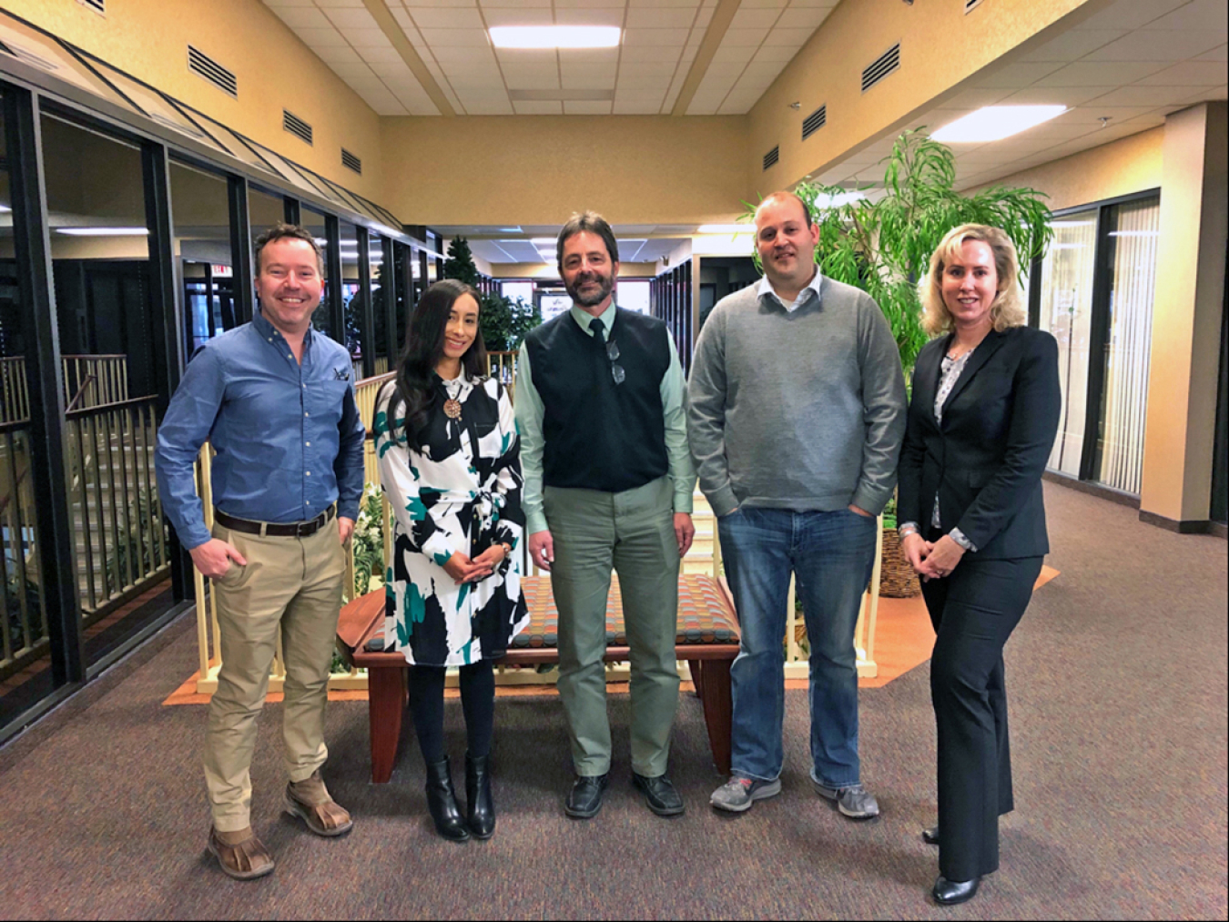 DOE staff and WDEQ Uranium Recovery program manager at the Cheyenne, Wyoming, office.