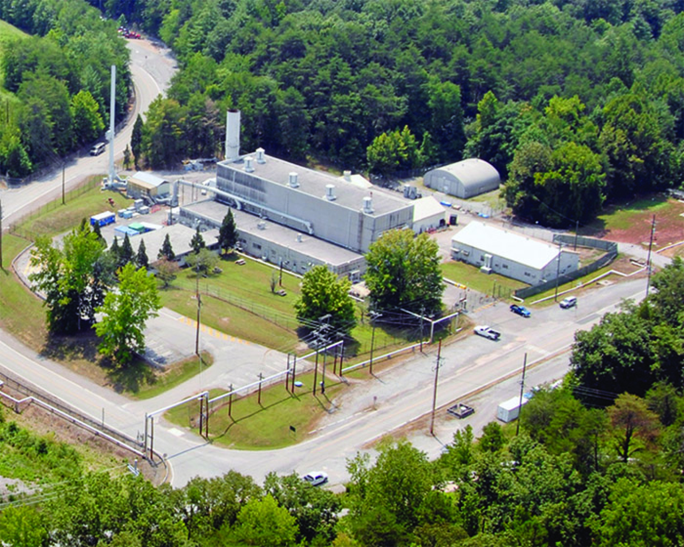 A view of the Molten Salt Reactor Experiment at the Oak Ridge National Laboratory. 