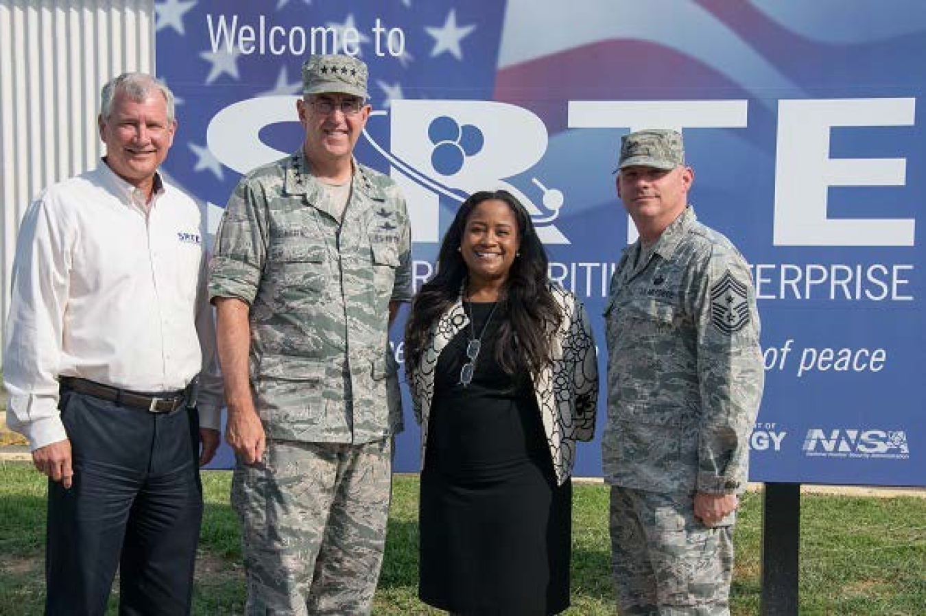 Commander of U.S. Strategic Command Gen. Hyten visited the SRS Tritium facilities.