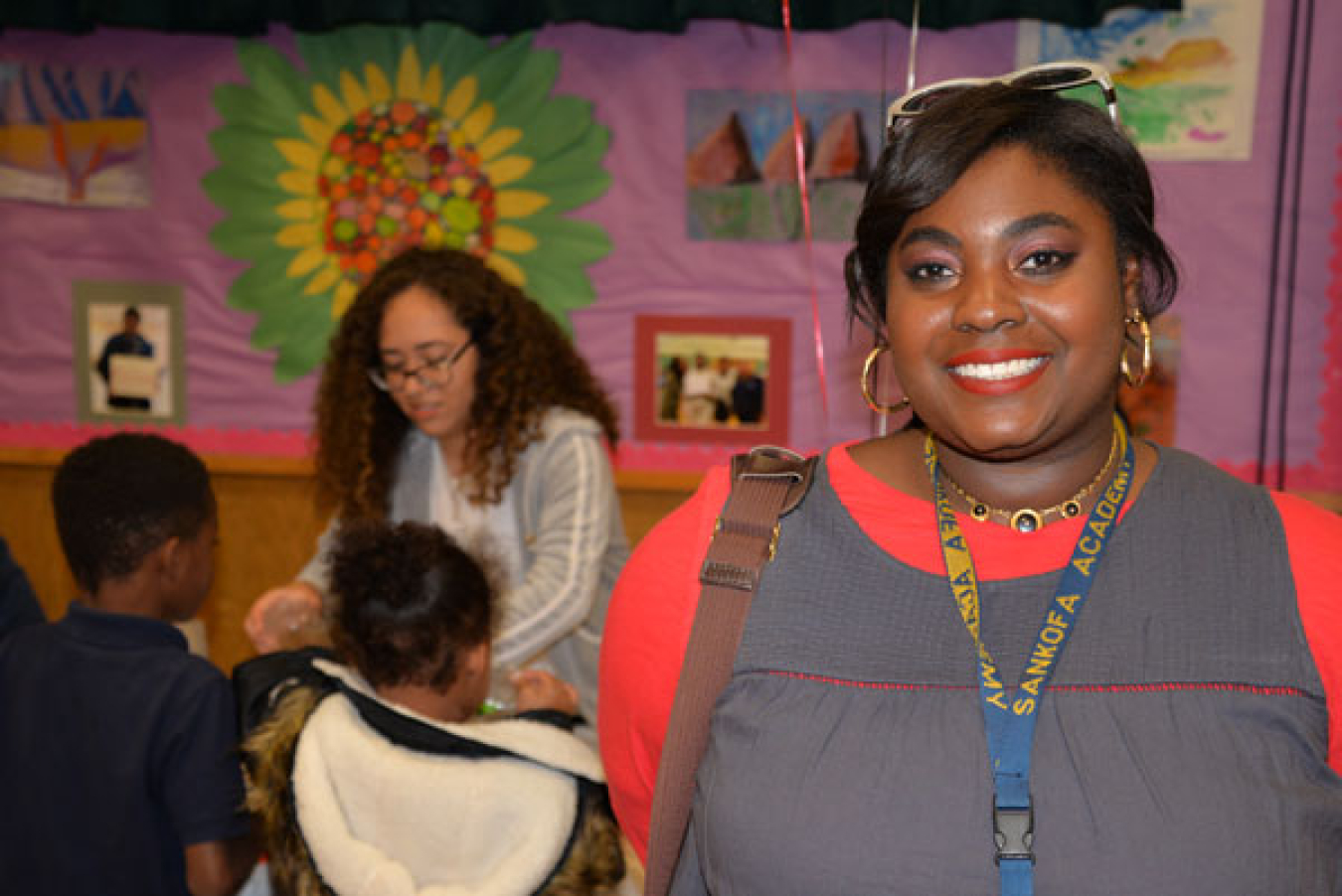 Sankofa Elementary School teacher Khelsey Pellum is a big fan of Family STEAM Night.