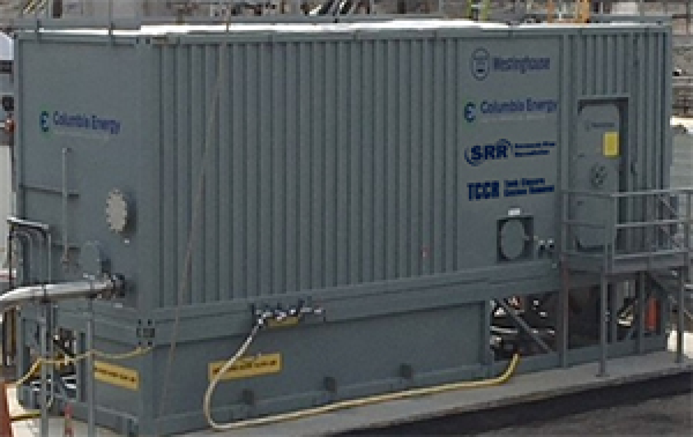 The exterior of the Tank Closure Cesium Removal process enclosure.