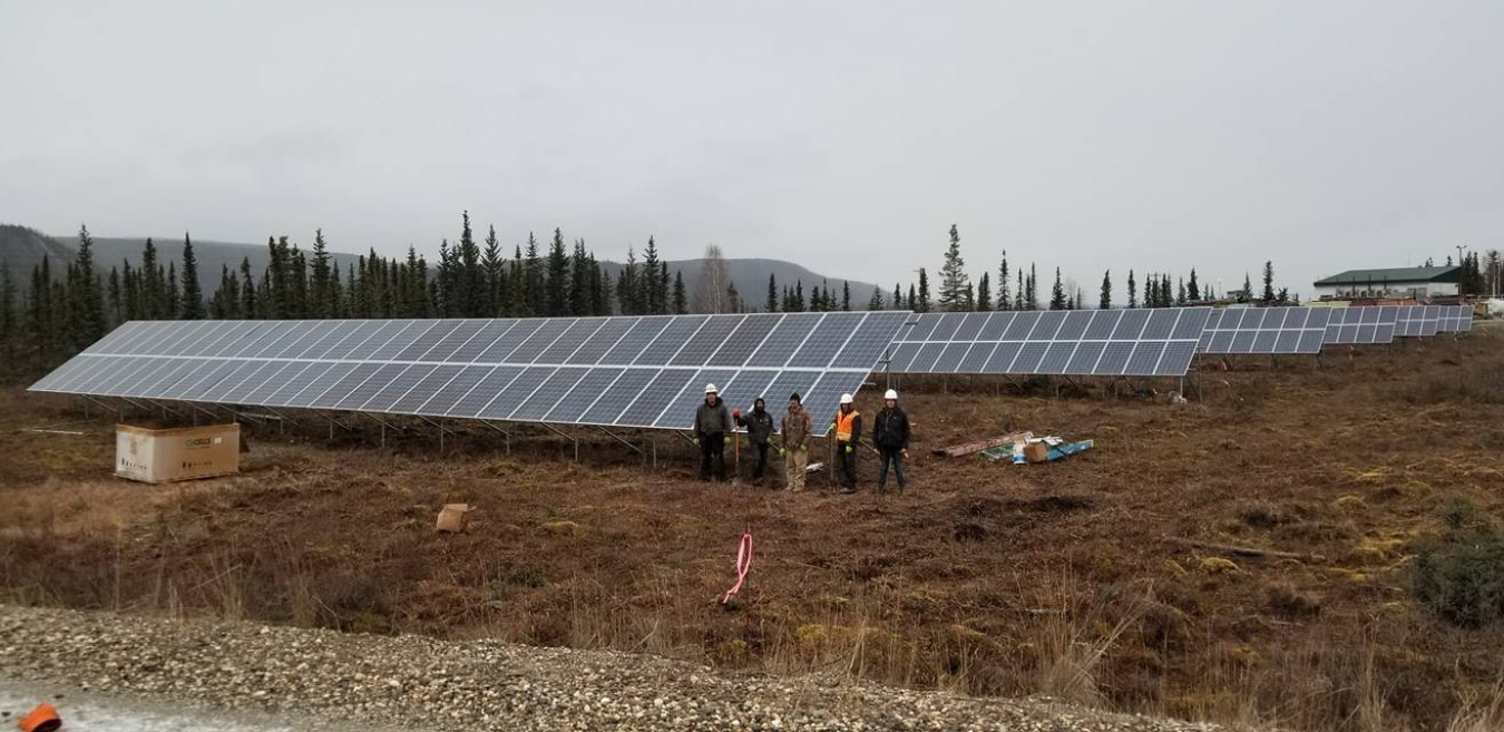 Photo of Hughes solar project.